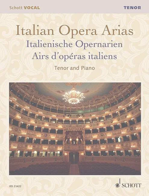Leoncavallo, Ruggiero : Leoncavallo, Ruggiero : Musette! … Testa adorata, From ‘La bohème’ – tenor and piano – Schott
