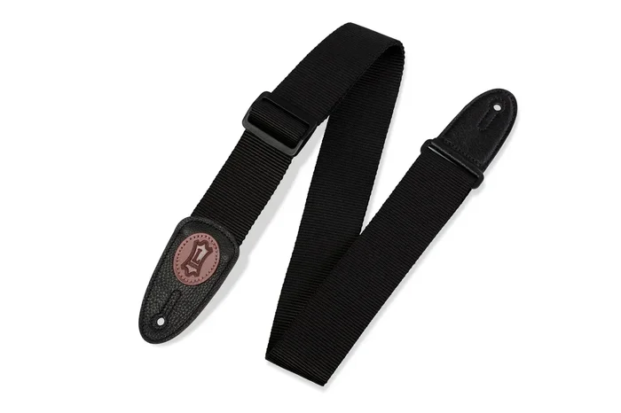 Levys 2 Inch Soft Poly Emblem Guitar Strap – MSS8BLK