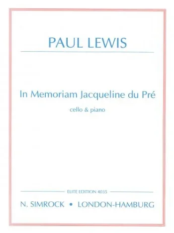 Lewis : In Memoriam Jacqueline Du Pre: Cello