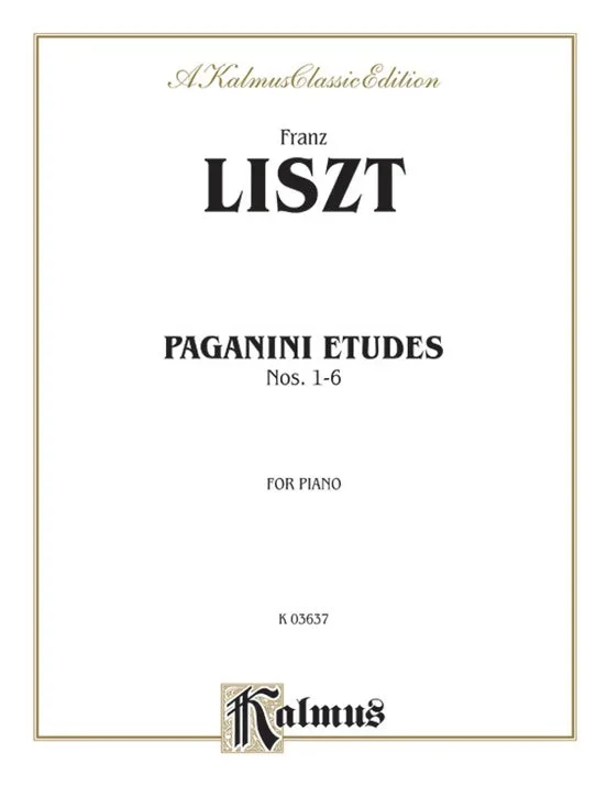 Liszt Paganini Etudes Nos. 1-6