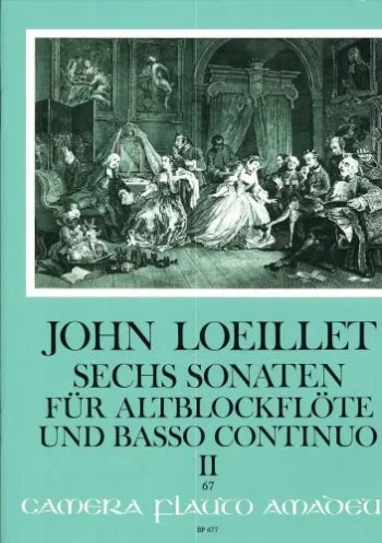 Loeillet : 6 Sonatas: Bk 2: Treble Recorder And Piano