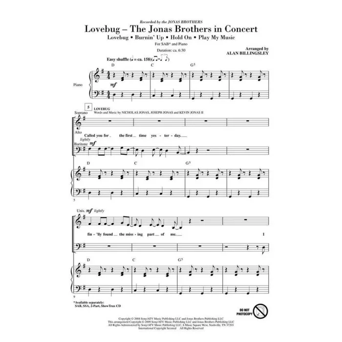 Lovebug – The Jonas Brothers In Concert