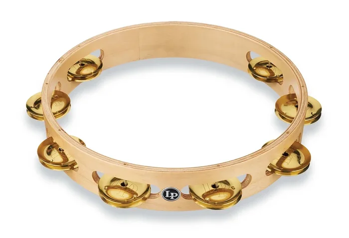 LP Pro 10″ Single Row Tambourine – Brass
