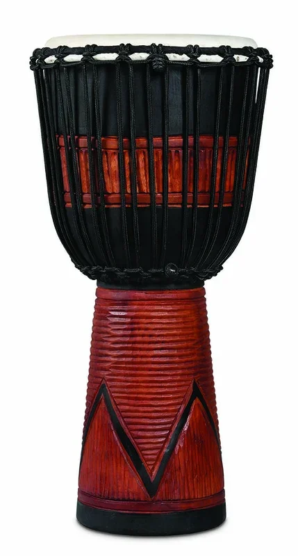 LP World Beat Wood Art Large Djembe Blk/Brn