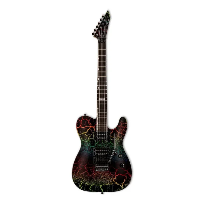 LTD Eclipse 87 Series Limited Edition NT Electric Guitar – Rainbow Crackle
