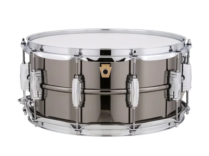 Ludwig Black Beauty Brass Snare Drum 6.5×14 Smooth Shell with Imperial Lugs