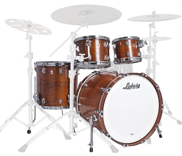 Ludwig Classic Oak 20 ” 3-Piece Downbeat Shell Pack in Tennessee Whiskey