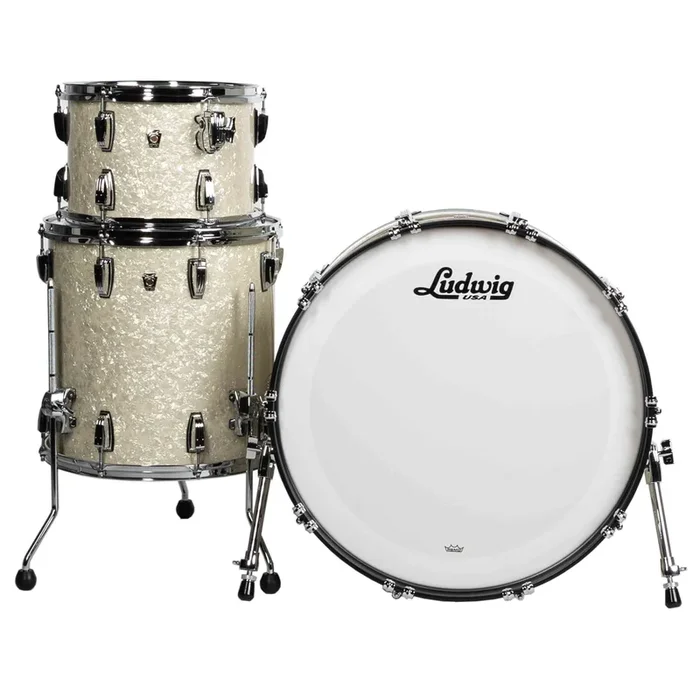 Ludwig Classic Oak Pro Beat 3-Piece Drum Kit – Vintage White Marine