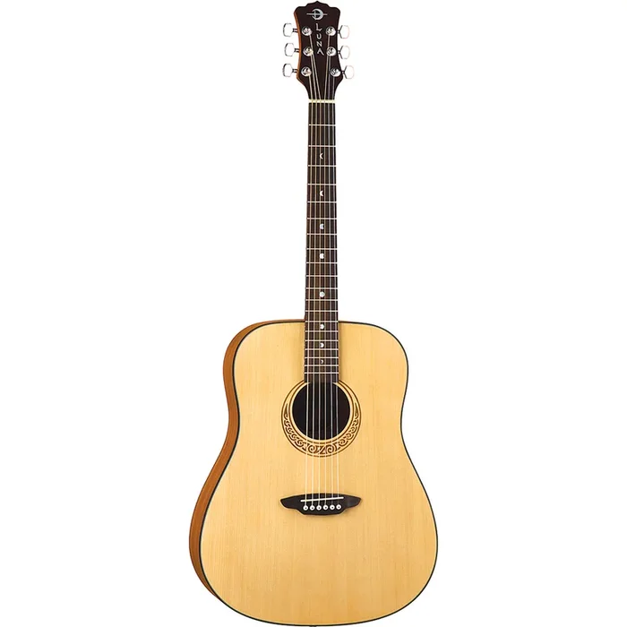 Luna GYPMUS Gypsy Muse Dread w/ Case Natural