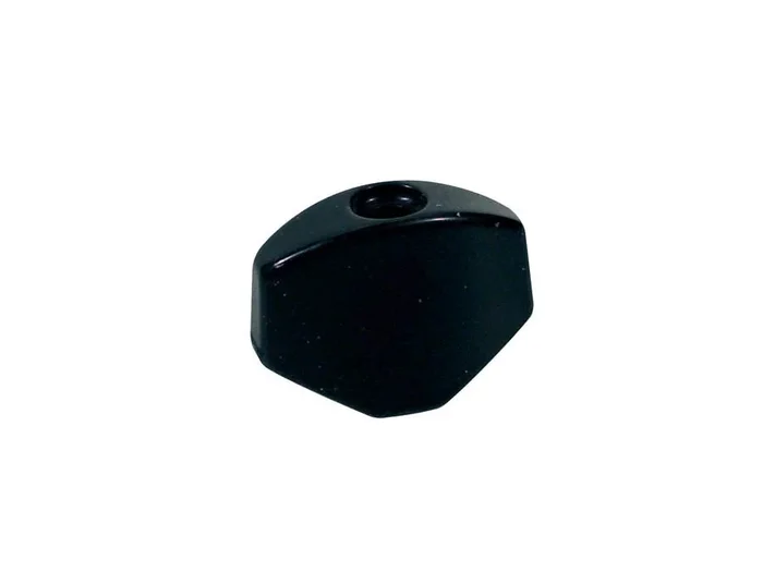 Machine head pegs, metal, bolt-on model, 19x14mm, 6-pack, black