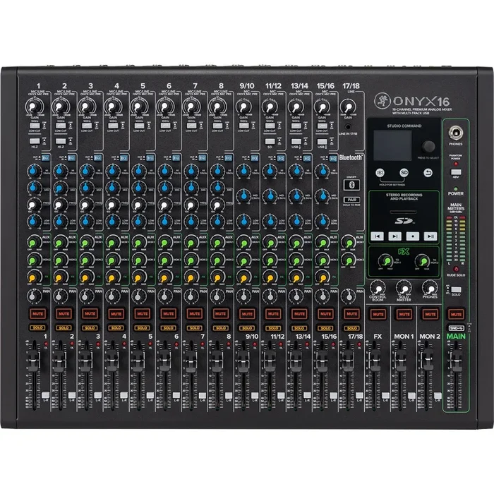 Mackie Onyx16 16-Channel Analog Mixer w/Multitrack USB