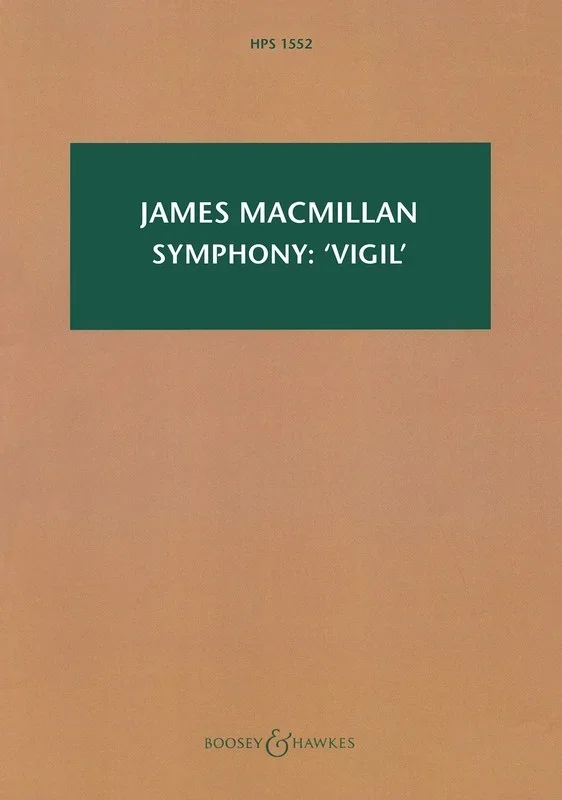 Macmillian – Symphony Vigil Study Score Book