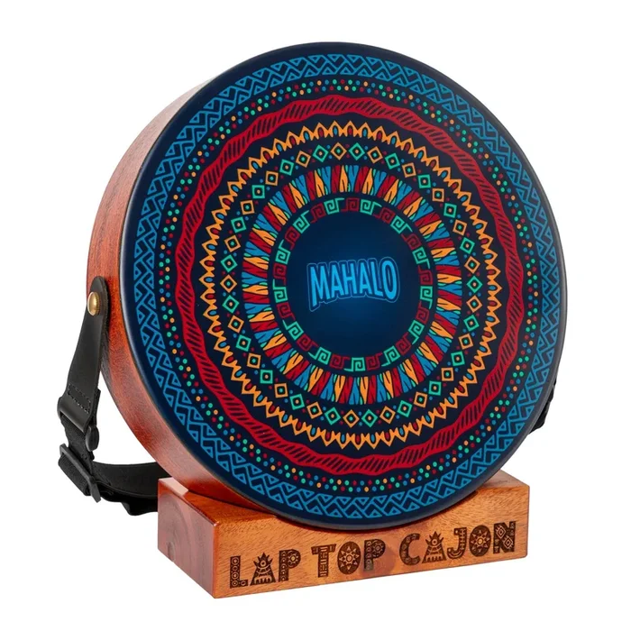 MAHALO Circle graphic design Natural matt finish Laptop Cajon Pack. Circle design.