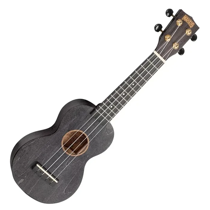Mahalo Slimline Series Soprano Ukulele in Transparent Black w/Bag – MS1TBK