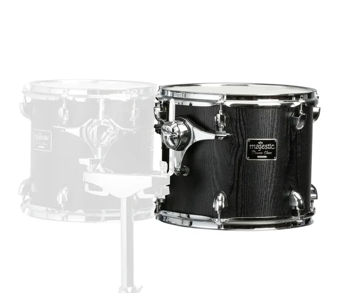 Majestic Concert 15 ” x 14 ” Black Double Headed Concert Toms