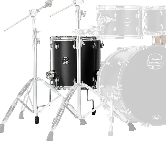 Mapex Saturn Classic 15 ” x 13 ” Floor Tom In Transparent Satin Black