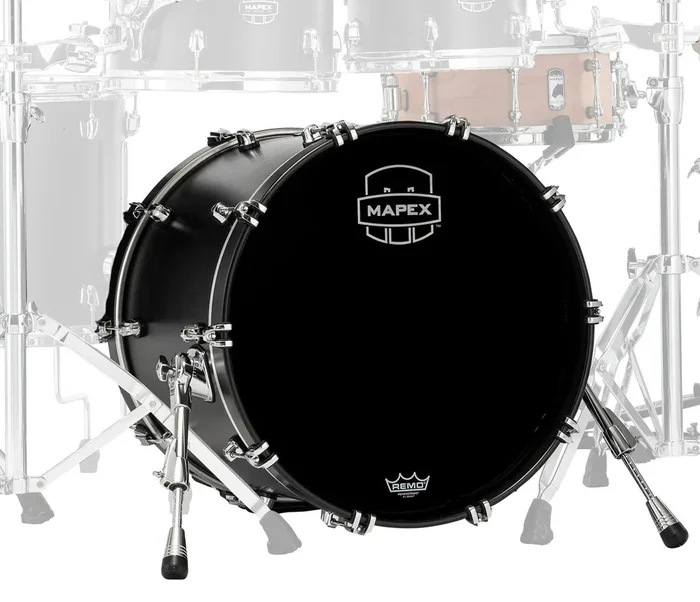 Mapex Saturn Classic 18 ” x 14 ” Bass Drum (No Mount) In Transparent Satin Black