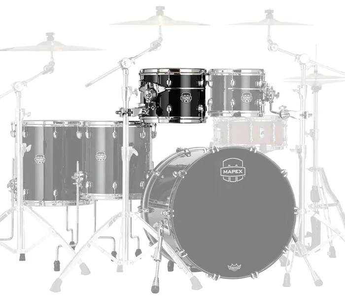 Mapex Saturn Evolution Birch Blend 10 ” x 8 ” Tom In Piano Black