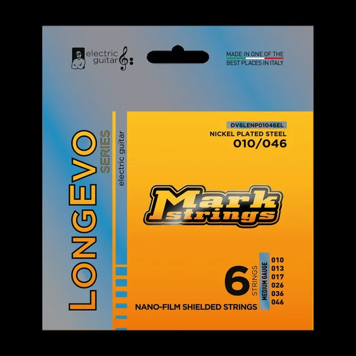 Markbass Longevo Series Nano-Film Shielded Nickel Plated Steel 10/46 Electric Guitar Set