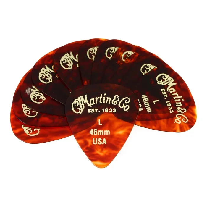 Martin #1 Standard 351 Guitar Pick Pack – Light 0.46mm (12-pack)