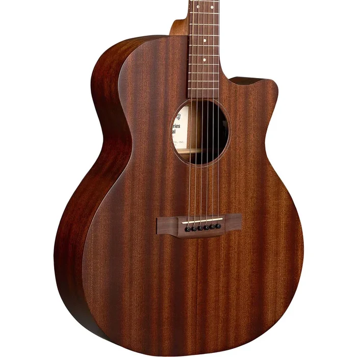 Martin GPC-10E Acoustic Electric Guitar – Sapele Body and Top, Dark Mahogany