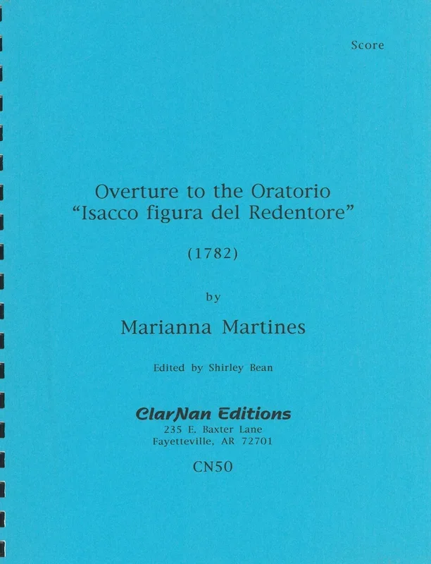 Martines: Overture to the Oratorio “Isacco figura del Redentore “