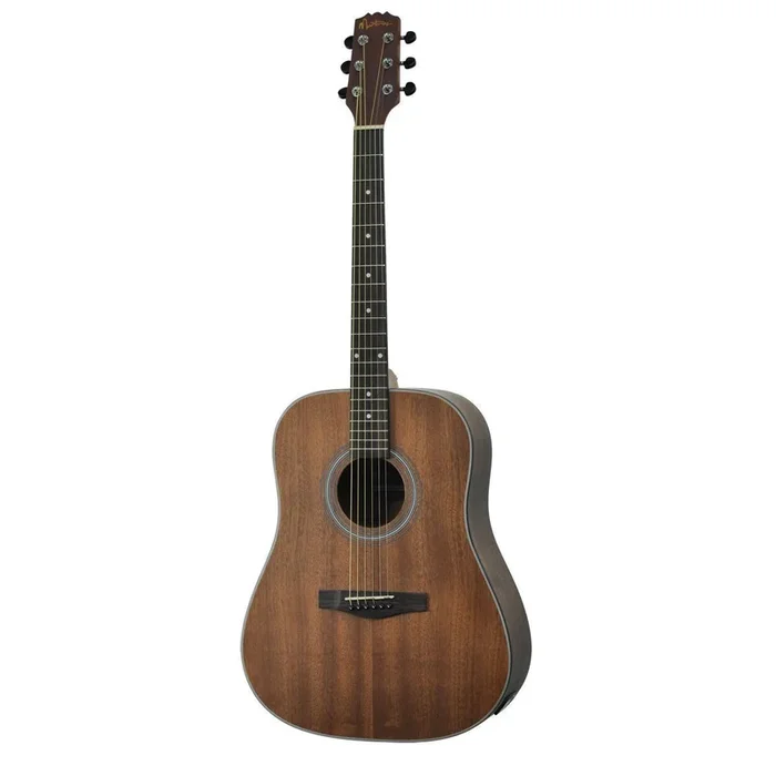 Martinez ‘Mahogany Series’ Mahogany Acoustic-Electric Dreadnought Guitar (Natural Satin)