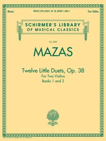 Mazas : 12 Little Duets Op38: Vol 1 & 2: Violin Duet
