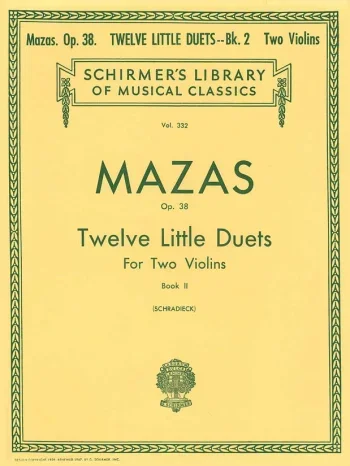 Mazas : 12 Little Duets Op38: Vol2: 7-12: Violin Duet