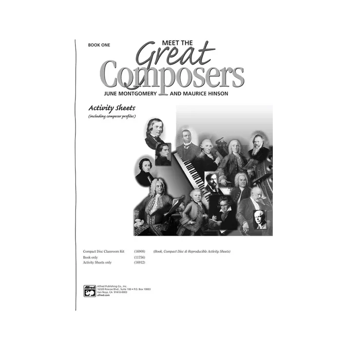 Meet the Great Composers: Activity Sheets, Book 1