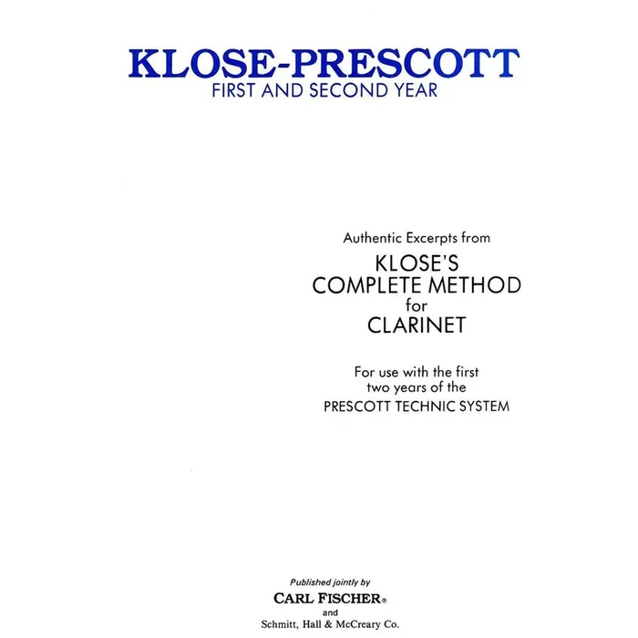 Método completo de Klose para clarinete