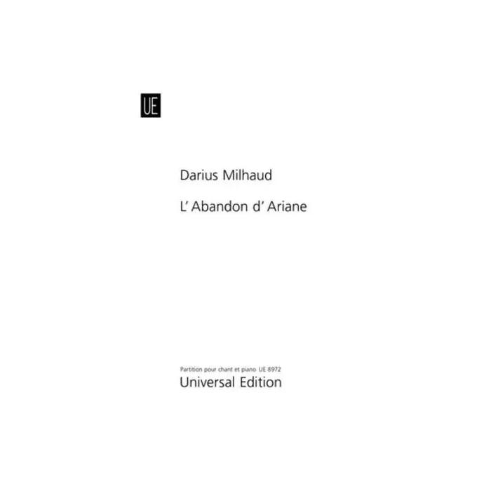 Milhaud, Darius – The Abandoned Ariadne