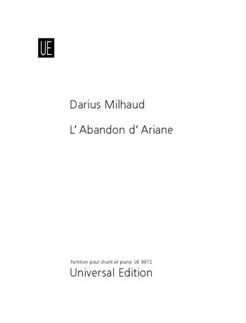 Milhaud: L’abandon d’Ariane