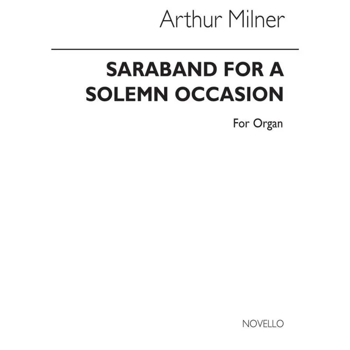 Milner, Arthur – Saraband For A Solemn Occasion