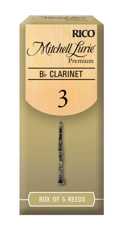 Mitchell Lurie Premium Bb Clarinet Reeds, Strength 3.0, 5-pack