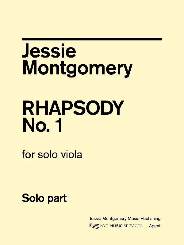 Montgomery: Rhapsody No. 1 (transc. for solo viola)