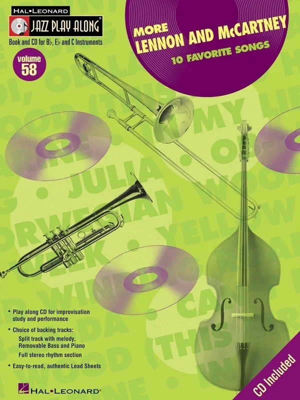 More Lennon Mccartney Jazz Play Along Book/CD V58 (Softcover Book/CD)