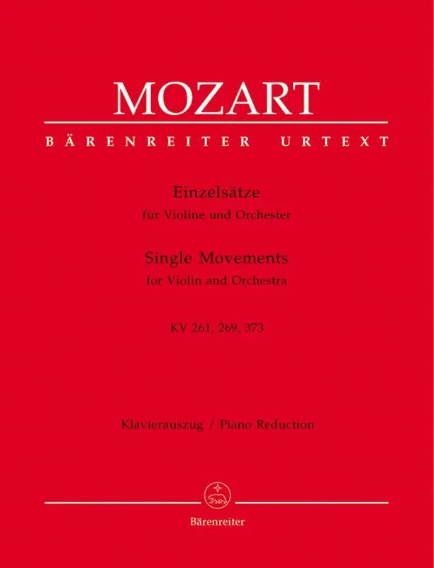 Mozart: Adagio K261 Rondos K269 K373 for Violin & Piano