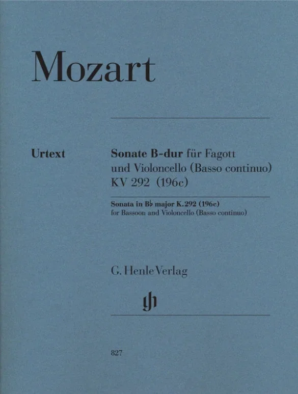 Mozart: Bassoon Sonata in B-flat Major, K. 292 (196c)