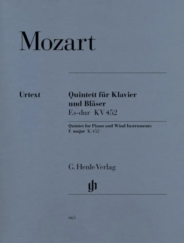 Mozart: Quintet in E-flat Major K 452 Score & Parts