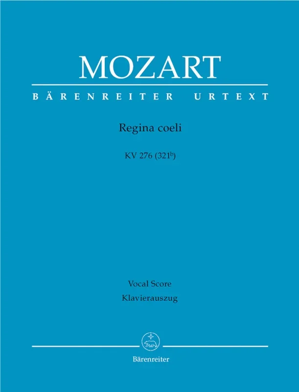 Mozart: Regina Coeli C K276 – Vocal Score