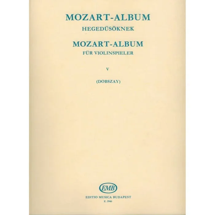 Mozart, Wolfgang Amadeus – Album for violin Vol.5