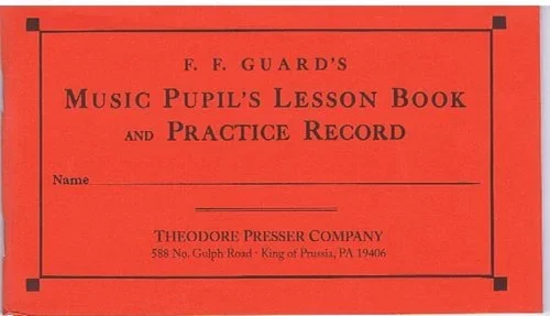 Music Pupil’s Lesson Book and Practice Record