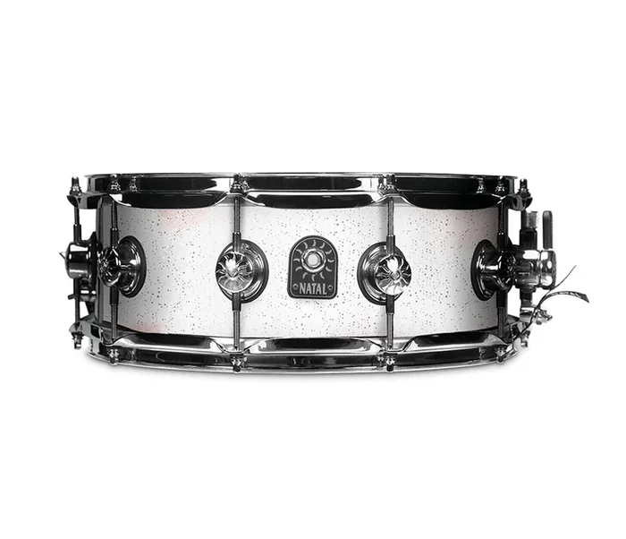Natal Originals Maple 14 ” x 5.5 ” Snare Drum in White Metallic