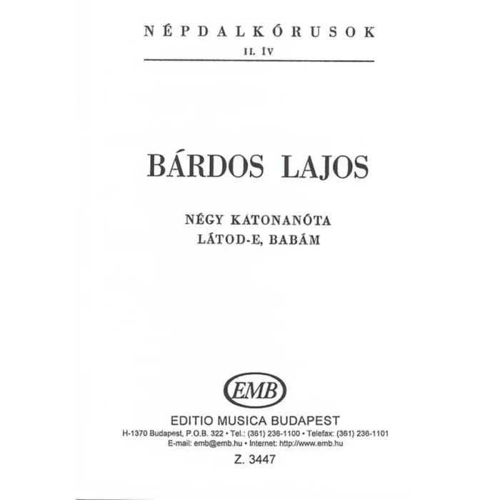 Negy katonanota – Latod-e, babam