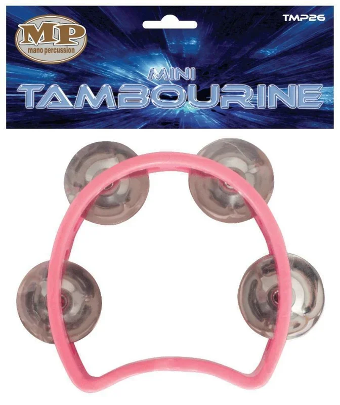 NEW MANO TAMBOURINE Junior 3.5 Inch ABS Pink Kids