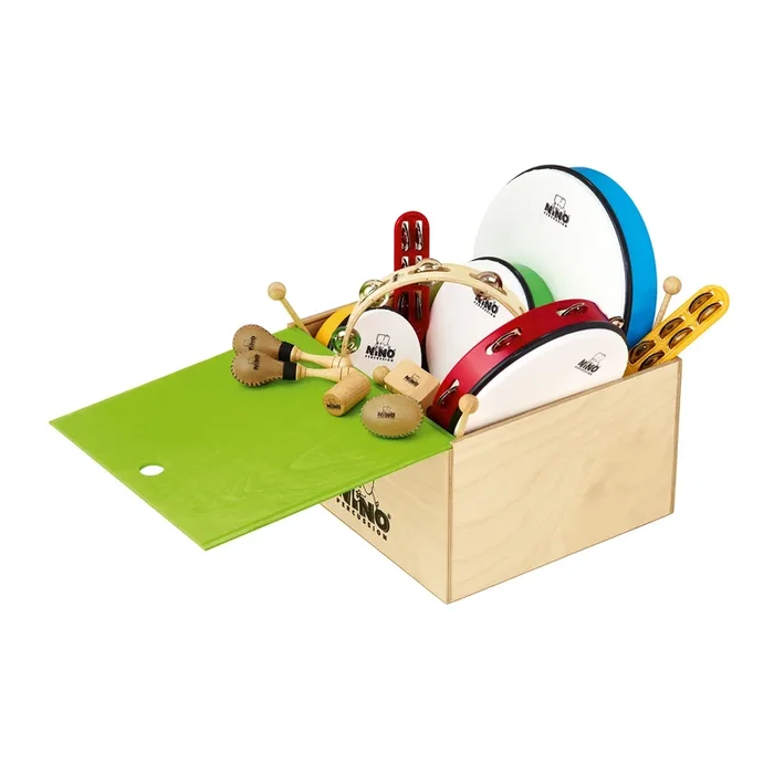 NINO rhythm set of 12 instruments with wooden box