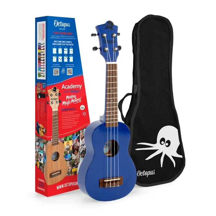 Octopus Academy soprano ukulele – Dark blue