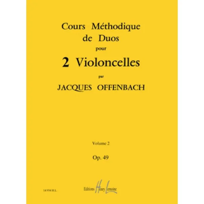 Offenbach, Jacques – Cours méthodique de duos Op.49 Vol.2
