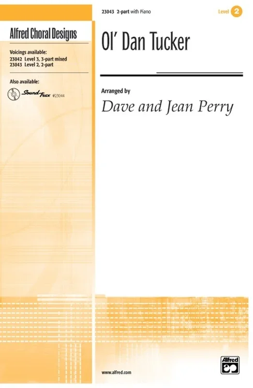 Ol Dan Tucker 2 Part/Piano Level 2